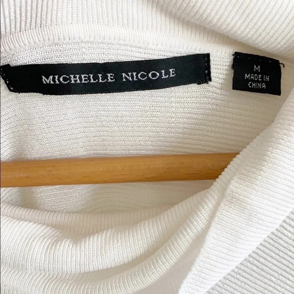 Michelle Nicole White Cowl Neck Top - Picture 7 of 7